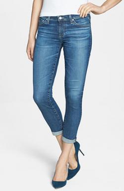 folding skinny jeans