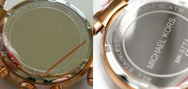 how to spot fake michael kors watches