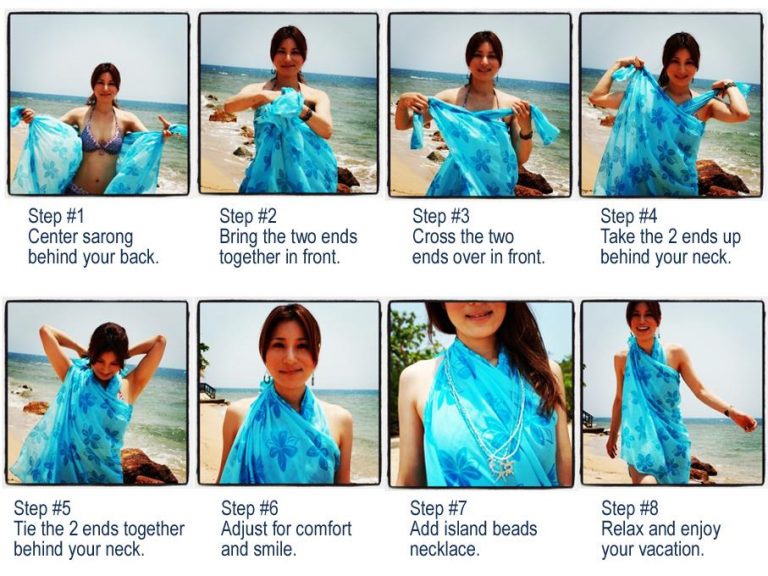 How to Tie a Sarong | StyleWile