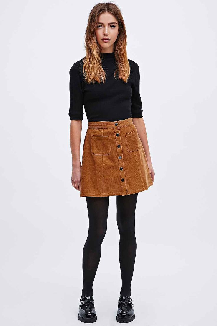 cute black denim skirt