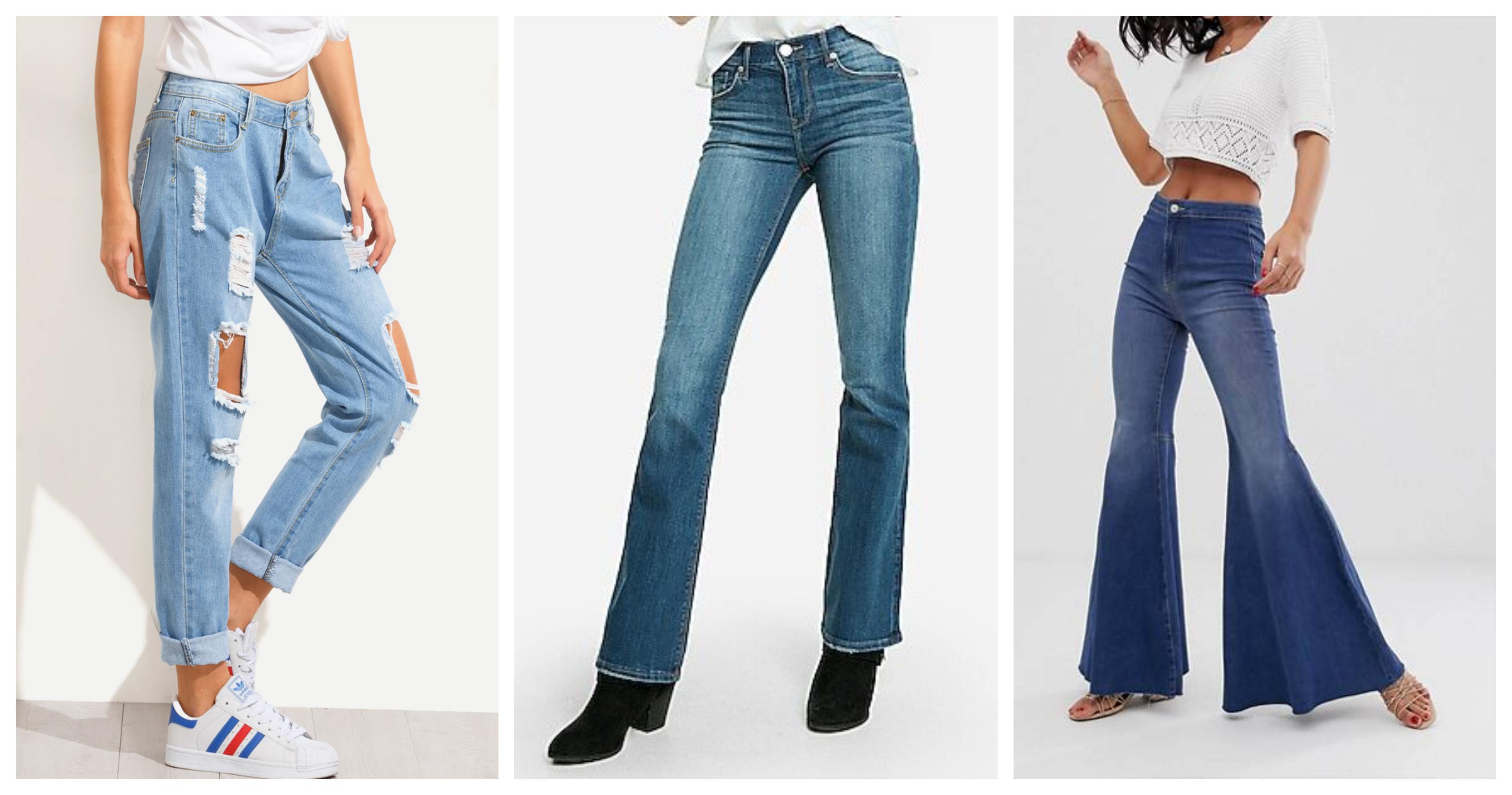 jeans for triangle body shape